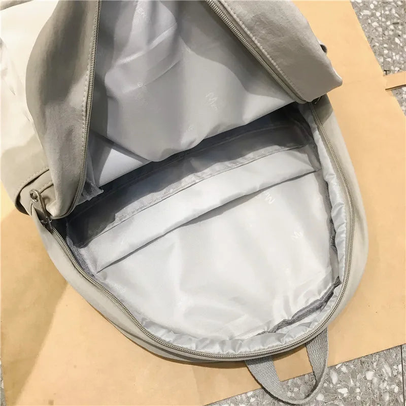 LENLEI Waterproof Nylon Women Backpack Cartoon Fruit Embroidery Girl School