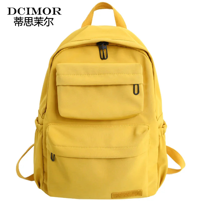 Waterproof Nylon Backpack for Women Pocket Travel Backpacks Female