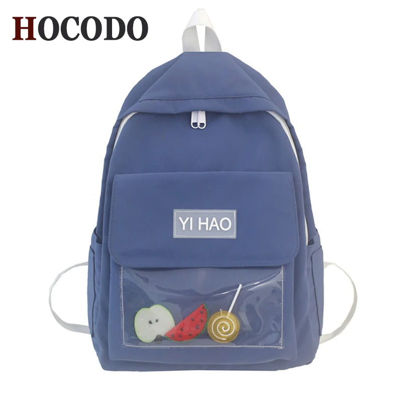 Cartoon Schoolbag For Teenage Girls, Waterproof Nylon Female Backpack