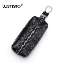LENSRO Cow Leather Key Wallet Car Key Bag Wallet Unisex Holders