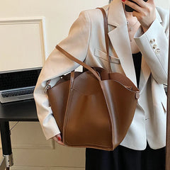 Winter Vintage Lady 2 Pieces Shoulder Side Purses and Handbags