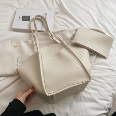 Winter Vintage Lady 2 Pieces Shoulder Side Purses and Handbags