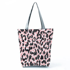 Leopard Print Shopping Bag For Women Handbags Shoulder Tote Bags