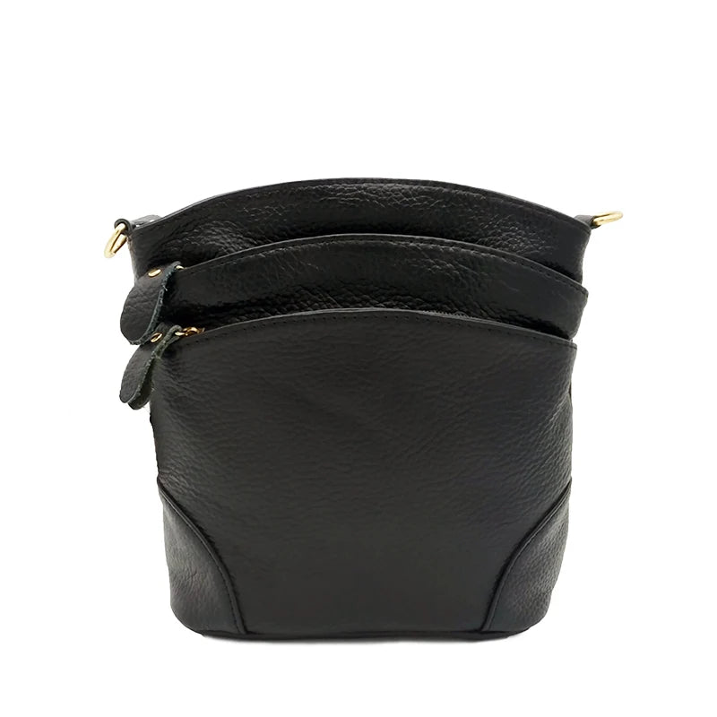 High Cow Leather Shoulder Bags for Women Mummy Casual Messenger Bag
