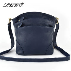 High Cow Leather Shoulder Bags for Women Mummy Casual Messenger Bag