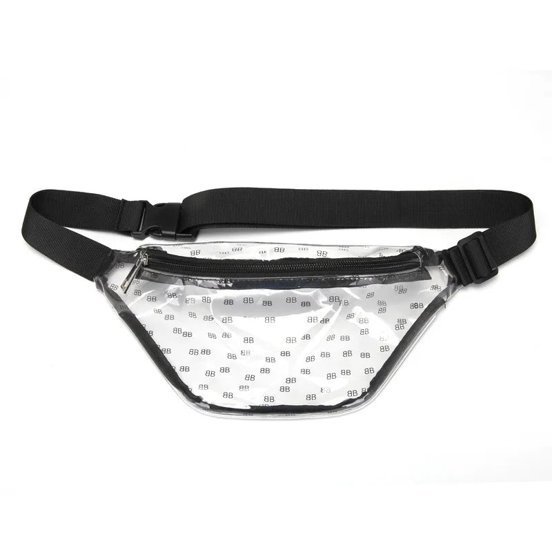 Transparent PVC Waist Bag for Women Holographic Fanny Pack