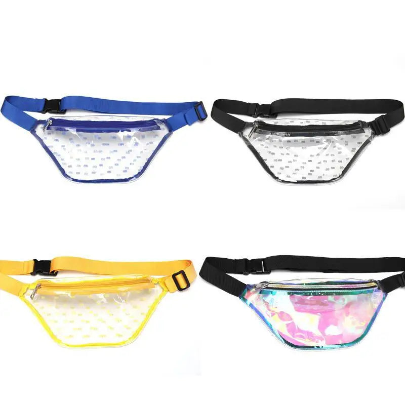 Transparent PVC Waist Bag for Women Holographic Fanny Pack