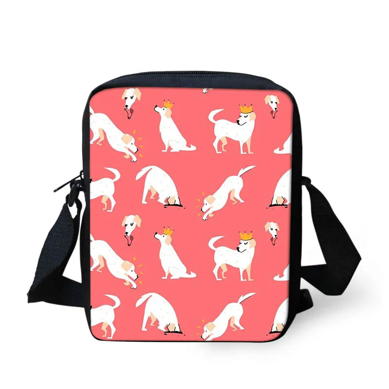 Labrador Retriever Kids Shoulder Messenger Bag Crossbody School Supplies