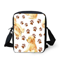 Labrador Retriever Kids Shoulder Messenger Bag Crossbody School Supplies
