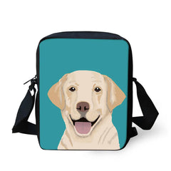 Labrador Retriever Kids Shoulder Messenger Bag Crossbody School Supplies