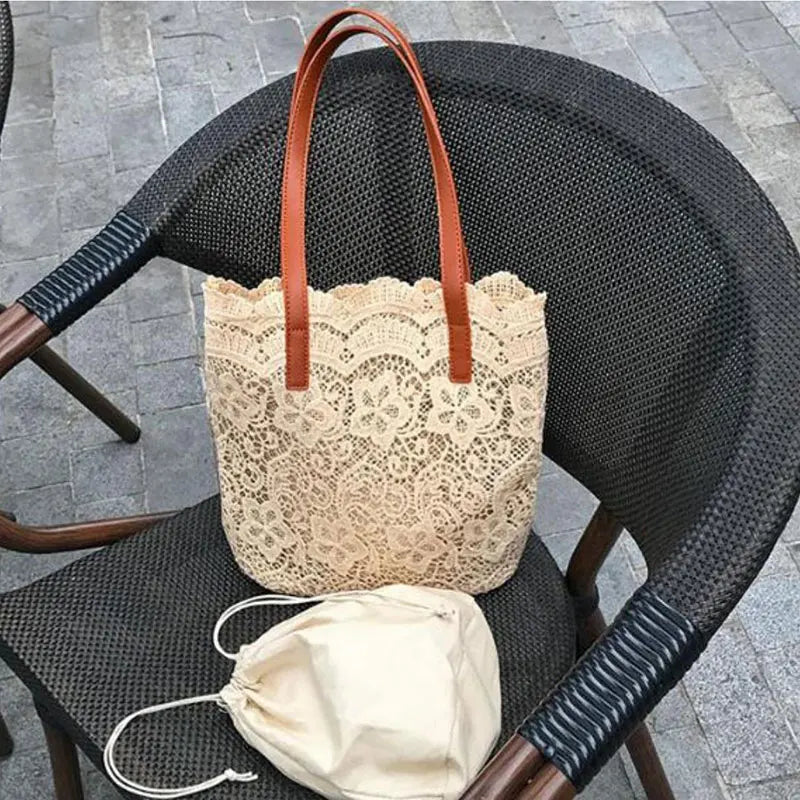 Embroidery Shoulder Bag Large Capacity Tote Fairy Mori-girl