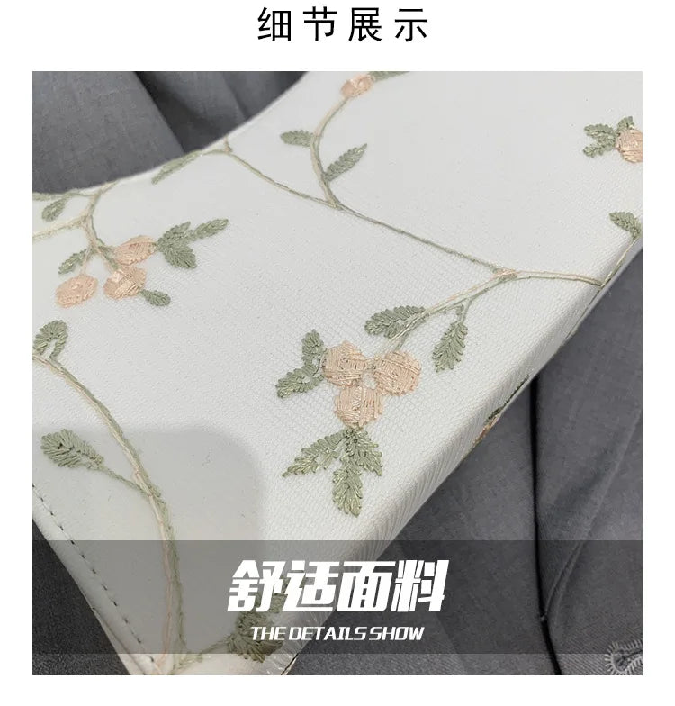 Floral Stitching Shoulder Bag Soft PU Leather Beach Handbag Girls Tote Bag