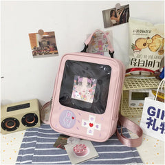 Ladies 3 Way Ita Bag Cartoon Student School Bag Game Console Lolita