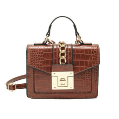 Crocodile Leather Shoulder Messenger Bag Handbag