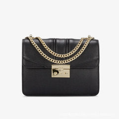 Solid Chain Small Square Bag for Women Shoulder Messenger Bag