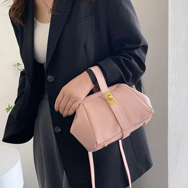 Soft Leather Crossbody Clutch Casual Dumpling Bag Women's Handbags
