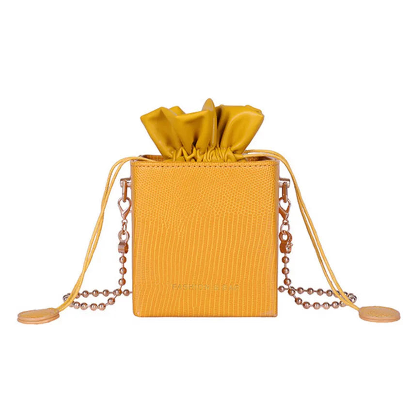 Ladies Drawstring Bucket Bag Mini Women's Bag