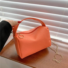 Lychee Pattern Women Shoulder Bag Small Square Mobile Phone Bag
