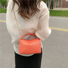 Lychee Pattern Women Shoulder Bag Small Square Mobile Phone Bag
