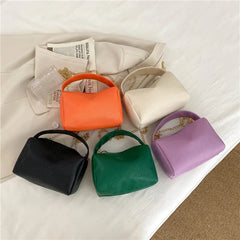 Lychee Pattern Women Shoulder Bag Small Square Mobile Phone Bag