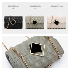 PU Shoulder Messenger Bags Chain Lock Handbags Ladies Bags