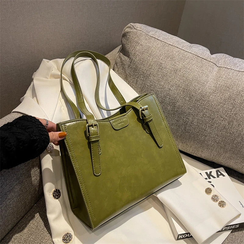 Autumn Winter Style Women's Shoulder Bags Zipper Ladies Bags