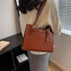 Autumn Winter Style Women's Shoulder Bags Zipper Ladies Bags
