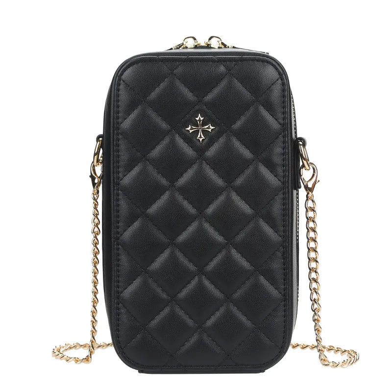Soft Leather Shoulder Bag Chain Purse Women Wallet