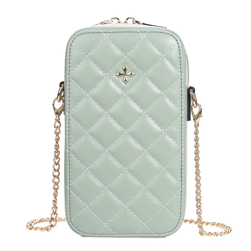 Soft Leather Shoulder Bag Chain Purse Women Wallet