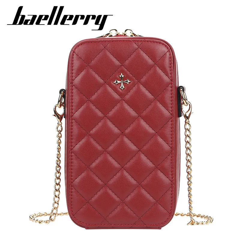 Soft Leather Shoulder Bag Chain Purse Women Wallet