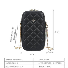 Soft Leather Shoulder Bag Chain Purse Women Wallet
