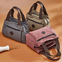 Casual Vintage Canvas Shoulder Bag Large Capacity Handbags