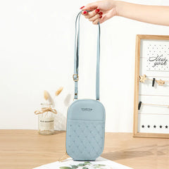 Women's Embroidered Cell Phone Crossbody Bag Zip Wallet Purse