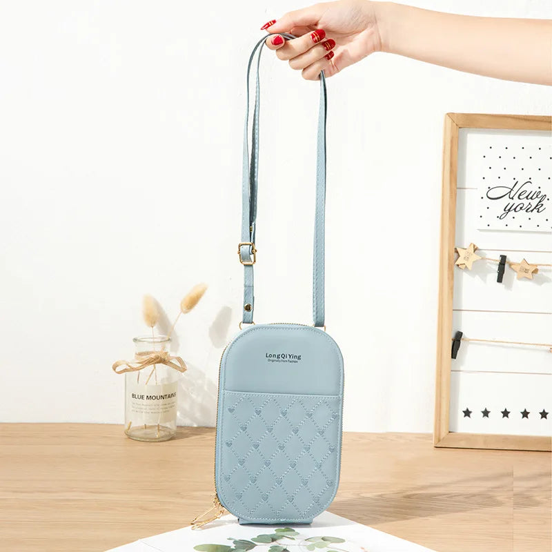 Embroidery Crossbody Phone Bag Purse Wallet for Women