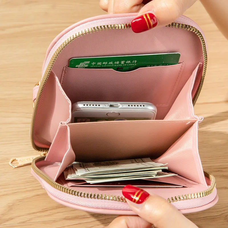 Embroidery Crossbody Phone Bag Purse Wallet for Women