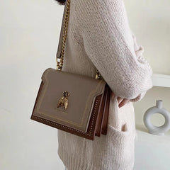 Chain Handbag Cartoon Shoulder Bag PU Leather Tote Crossbody Bag