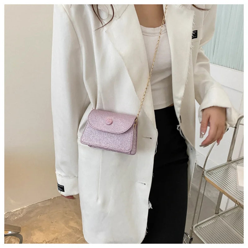 Shining Women Small Shoulder Underarm Bag Party Evening Clutch Bags