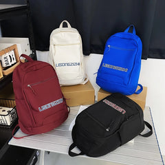Nylon College Backpack for Women School Travel Laptop Book Bag