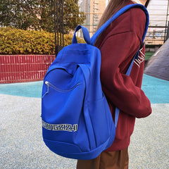 Nylon College Backpack for Women School Travel Laptop Book Bag