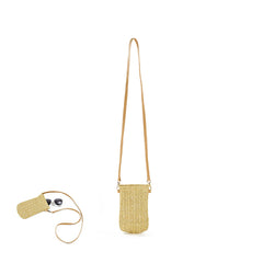 Summer Mini Messenger Bag, Girls Woven Crossbody Purse for Travel