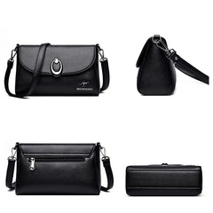 Women's Crossbody Bag High-Quality PU Leather Shoulder Handbag