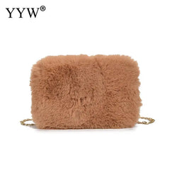 Sweet Plush Crossbody Bag Mini Soft Pink Travel Small Handbag Purses