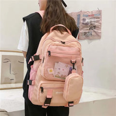 Retro Fashionable School Bag For Teenage Girls Notebook Backpack
