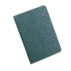 Lavender Leather Passport Cover Holder Thin Travel Case