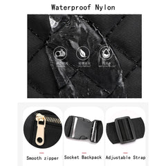 Ladies Nylon Fanny Pack Vintage Street Money Banana Phone Chest Bag