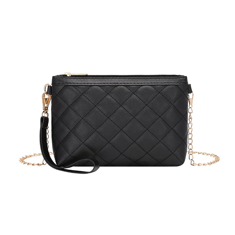 Embroidered Chain Shoulder Bag Sweet Mobile Phone Handbag