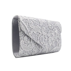 Lace Flower Pattern Evening Clutch Bag for Women
