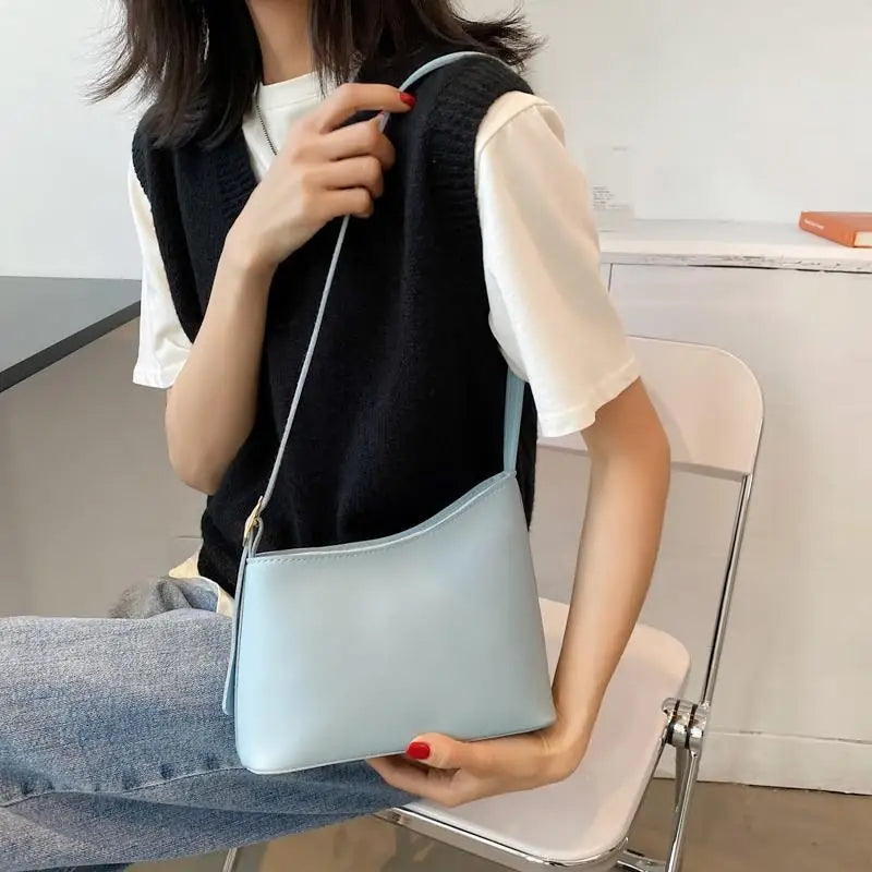 Small Square Pu Leather Messenger Bag