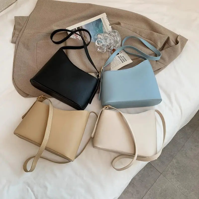 Small Square Pu Leather Messenger Bag