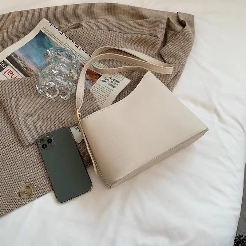 Small Square Pu Leather Messenger Bag